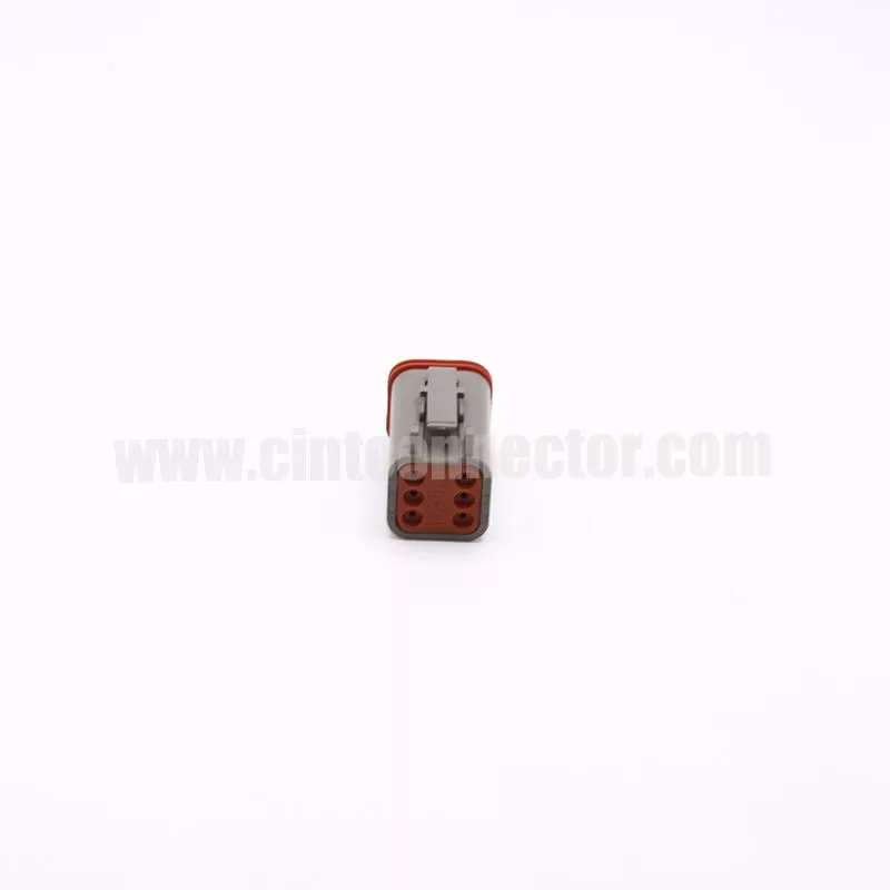 DT06-6S 6 pin female automotive rectangular gray housing plug Deutsch Connectors