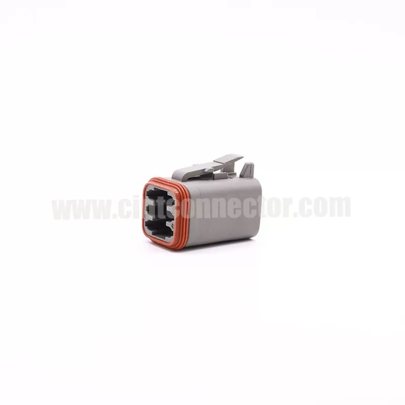 DT06-6S 6 pin TE female automotive rectangular gray housing plug Deutsch Connectors