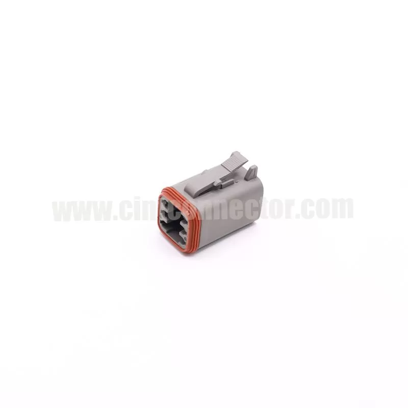 DT06-6S 6 pin TE female automotive rectangular gray housing plug Deutsch Connectors