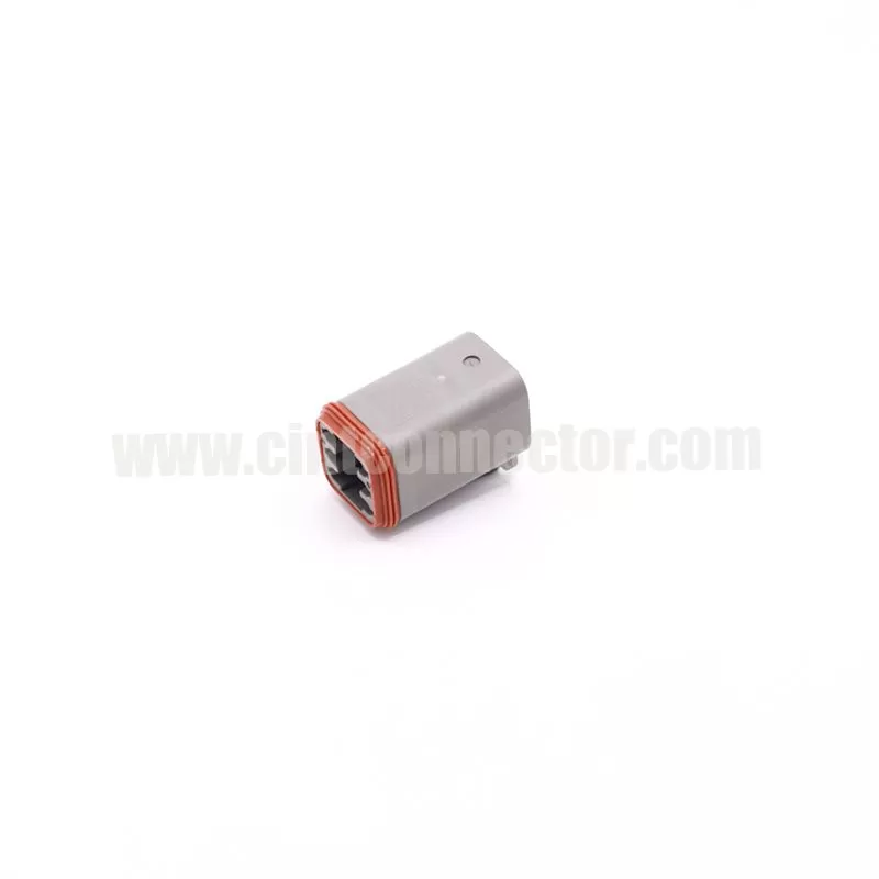 DT06-6S 6 pin TE female automotive rectangular gray housing plug Deutsch Connectors