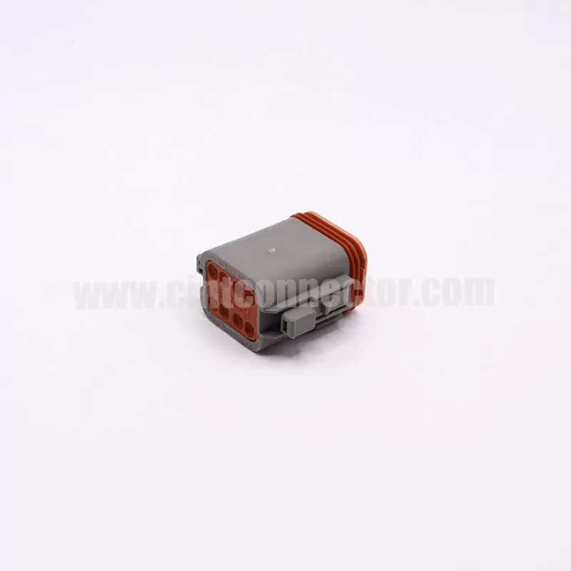 DT06-8S 8 pin TE female automotive rectangular gray housing plug Deutsch Connectors
