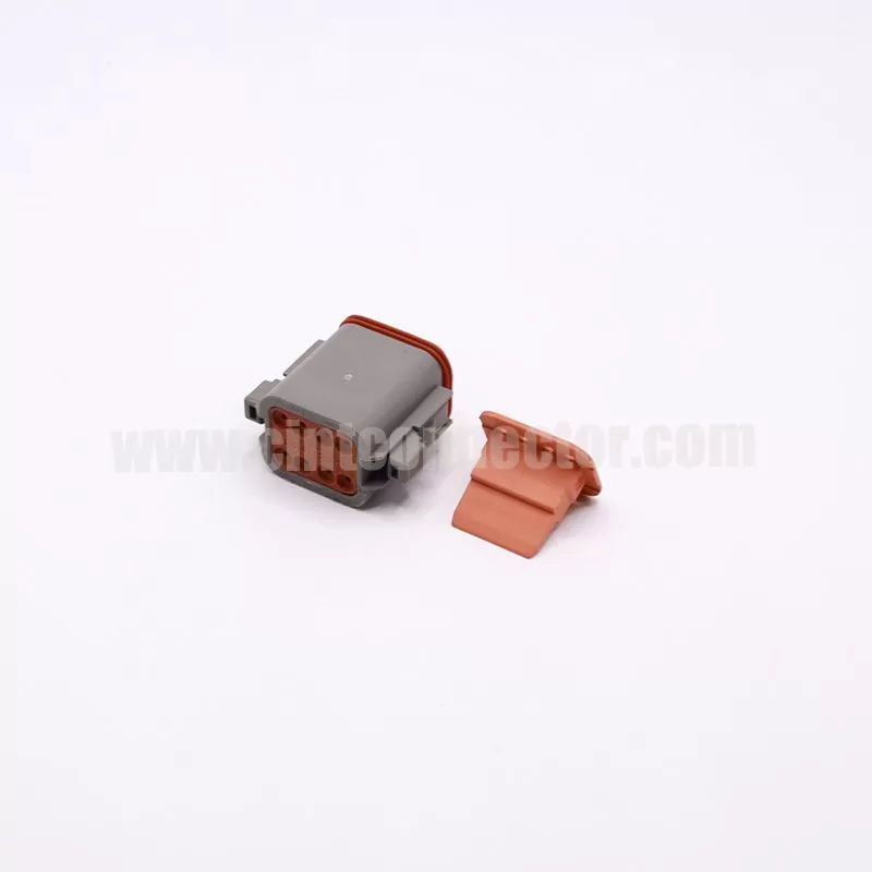 DT06-8S 8 pin TE female automotive rectangular gray housing plug Deutsch Connectors