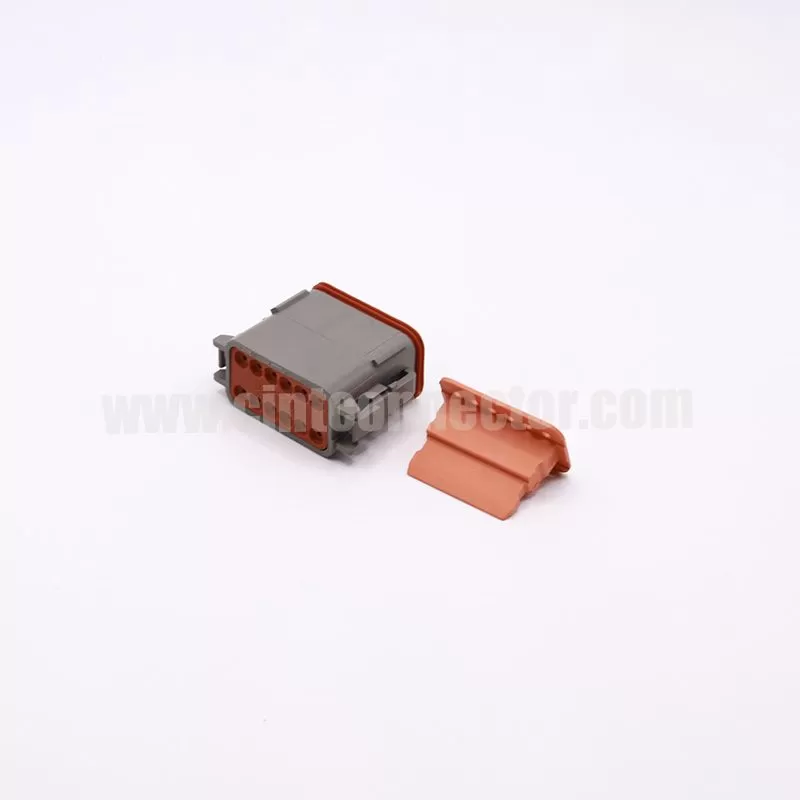 DT06-12SA 12 pin female automotive rectangular gray housing plug Deutsch Connectors
