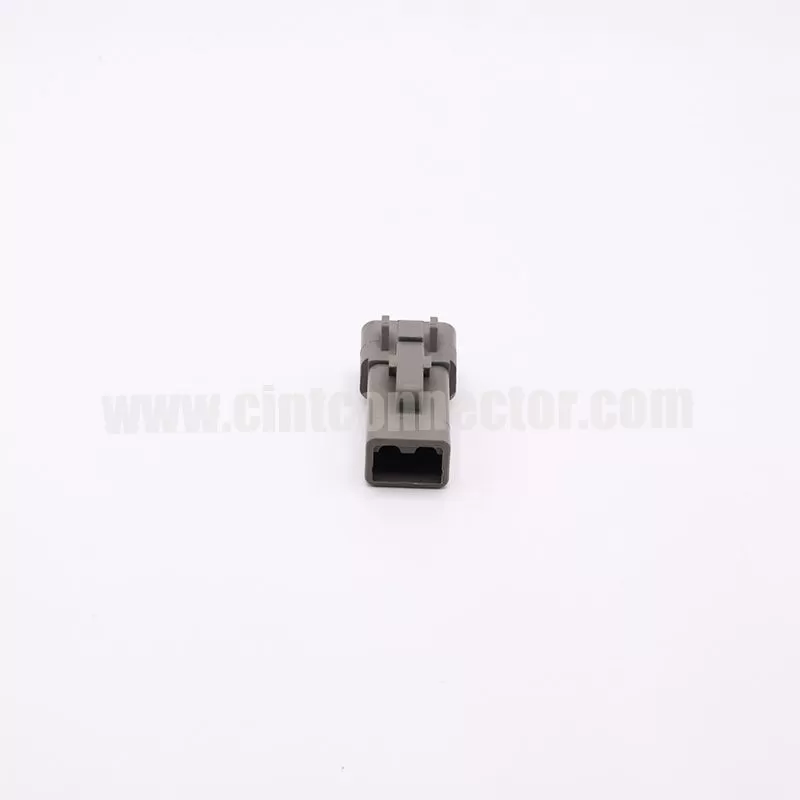 DTP06-2S 2 pin Deutsch female automotive Connectors rectangular gray housing plug