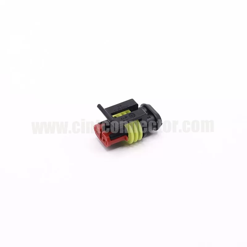 2 pin TE AMP female superseal automotive housing wire to wire connector Tyco 282080-1