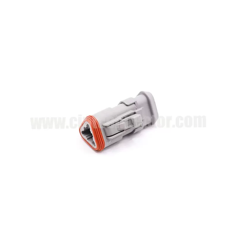 DT06-3S-E008 3 pin TE female automotive gray housing wire to wire plug Deutsch Connector