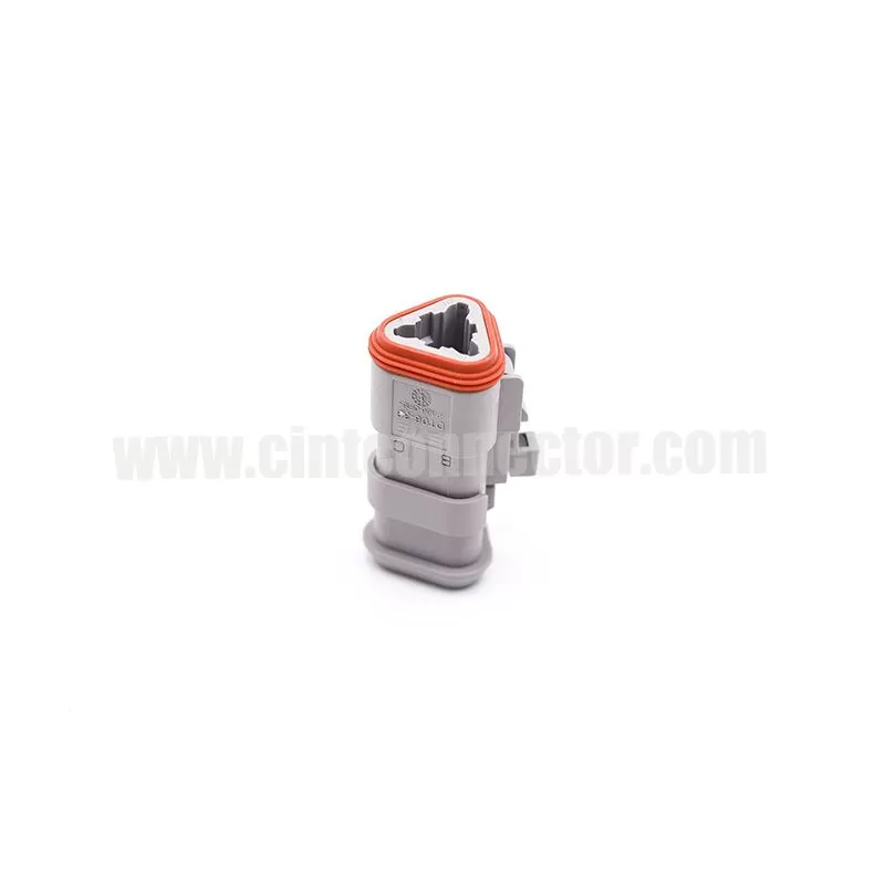 DT06-3S-E008 3 pin TE female automotive gray housing wire to wire plug Deutsch Connector