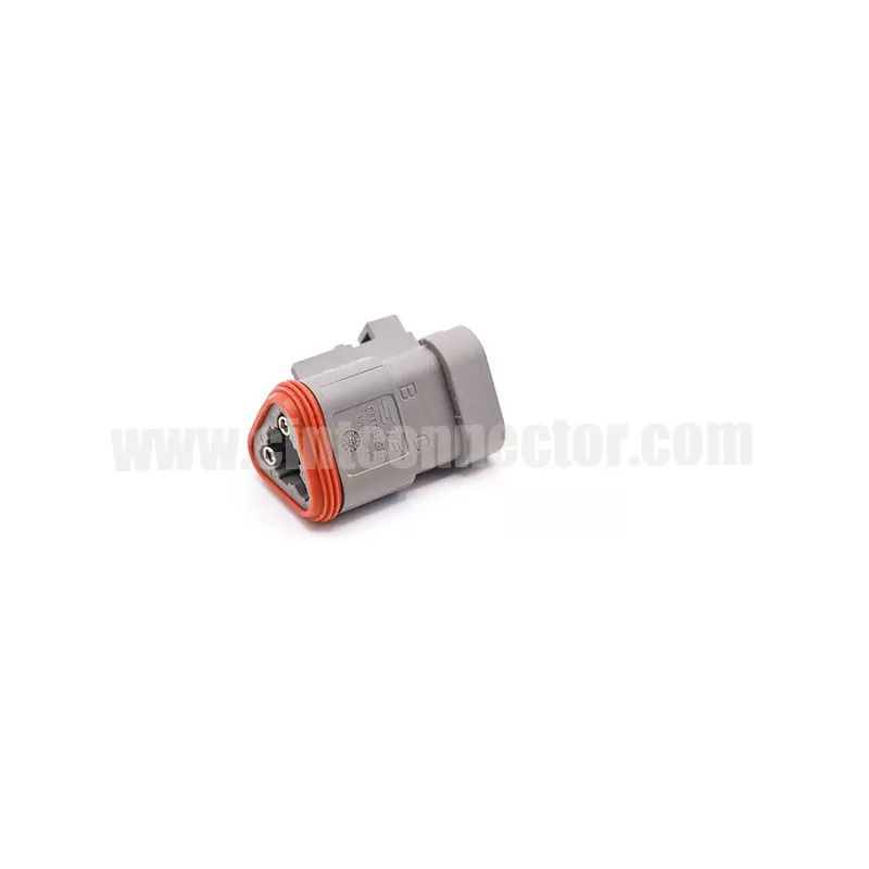 DT06-3S-P006 3 pin TE female automotive 120 Ohms Terminating Resistor gray housing plug Deutsch Connector