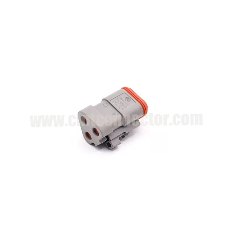 DT06-3S-P006 3 pin TE female automotive 120 Ohms Terminating Resistor gray housing plug Deutsch Connector