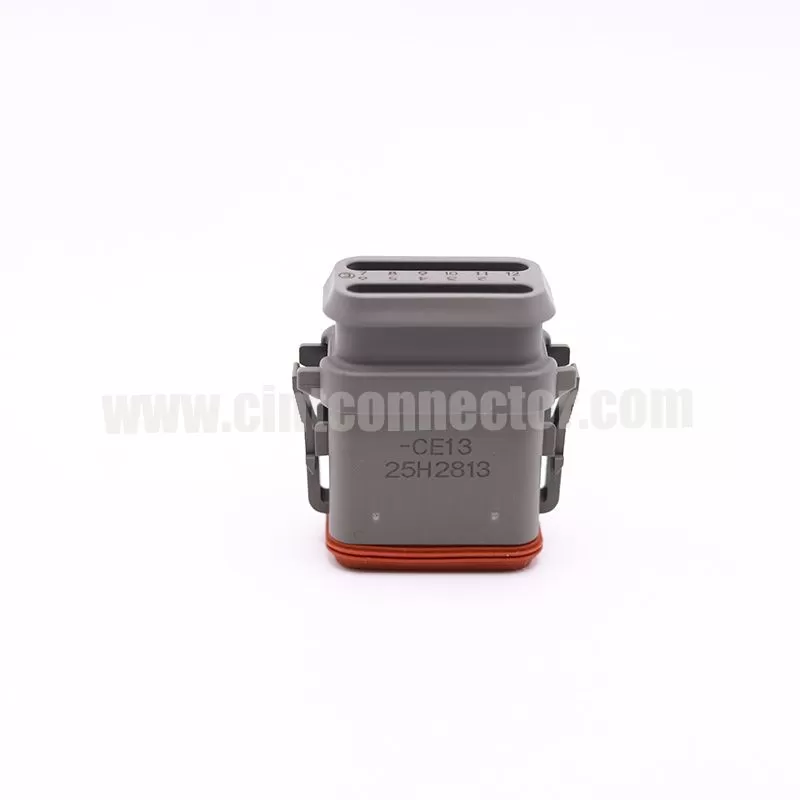 DT06-12SA-CE13 12 way TE female automotive rectangular gray housing plug Deutsch Connectors