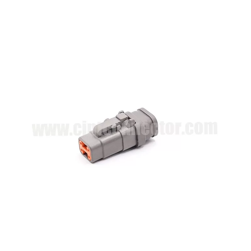 DTM06-4S-E007 4 way DEUTSCH DTM series automotive female rectangular gray housing plug Connectors
