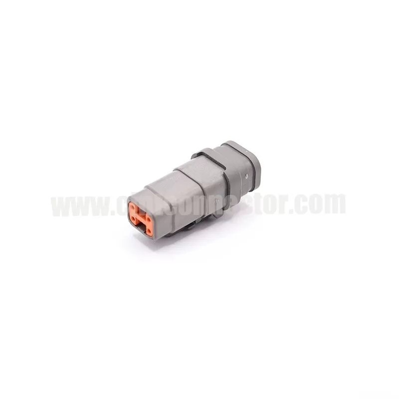 DTM06-4S-E007 4 way DEUTSCH DTM series automotive female rectangular gray housing plug Connectors