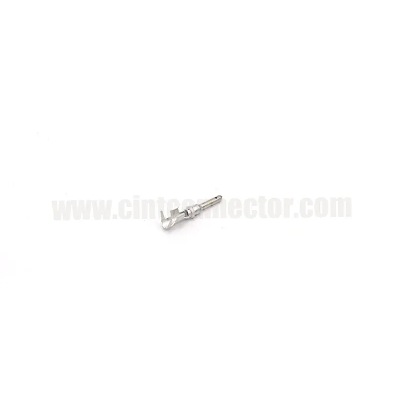 Deutsch automotive DT reel type pin contact male terminal 14AWG to 18 AWG stamped pin nickel plated 1060-14-0122