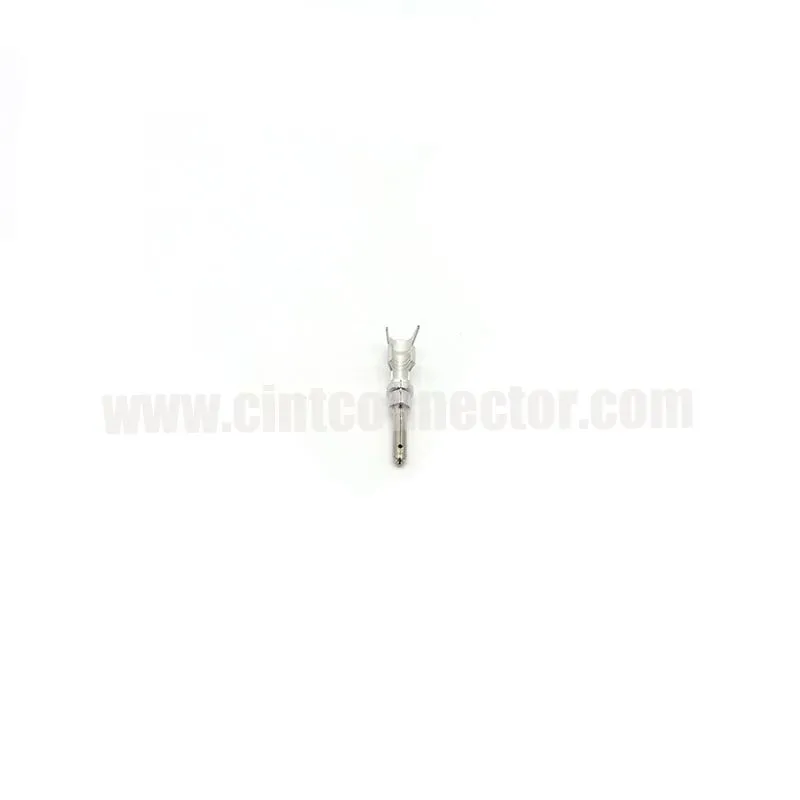 Deutsch automotive DT reel type pin contact male terminal 14AWG to 18 AWG stamped pin nickel plated 1060-14-0122