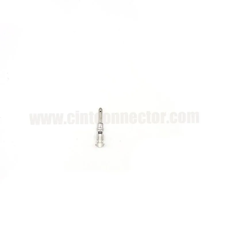 Deutsch automotive DT reel type pin contact male terminal 14AWG to 18 AWG stamped pin nickel plated 1060-14-0122