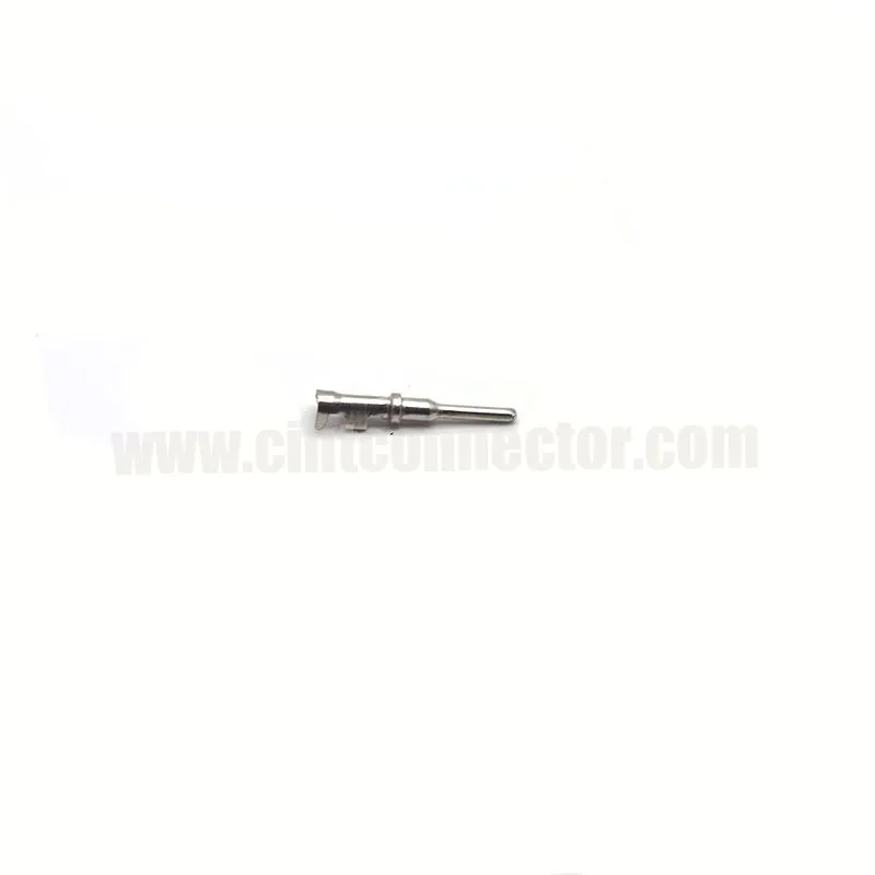 Deutsch automotive DT reel type pin contact male terminal 14AWG to 18 AWG stamped pin nickel plated 1060-16-0122