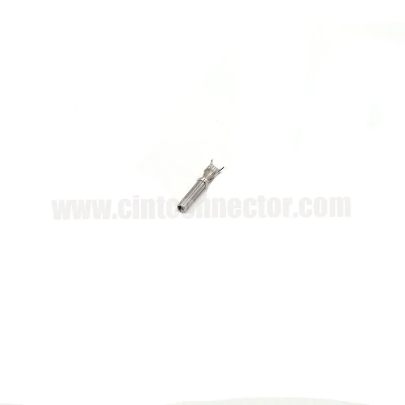 Deutsch automotive DT reel type pin contact female terminal 14AWG to 18 AWG stamped pin nickel plated 1062-14-0122