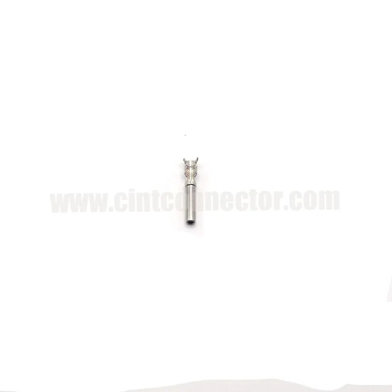 Deutsch automotive DT reel type pin contact female terminal 14AWG to 18 AWG stamped pin nickel plated 1062-14-0122