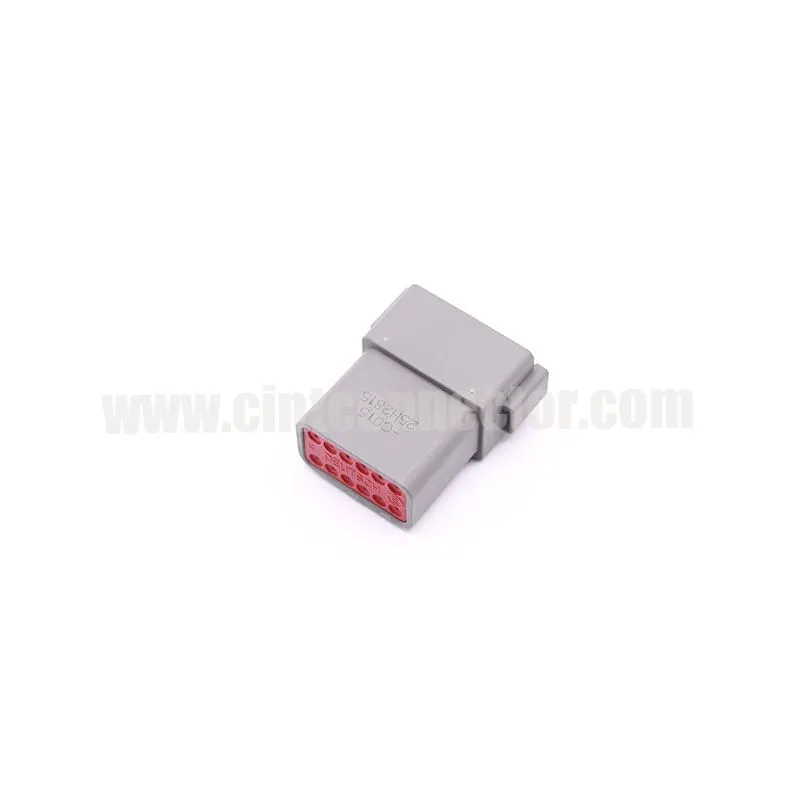 DT04-12PA-C015 12 way receptacle TE male automotive connector with seals DT series Deutsch Connector