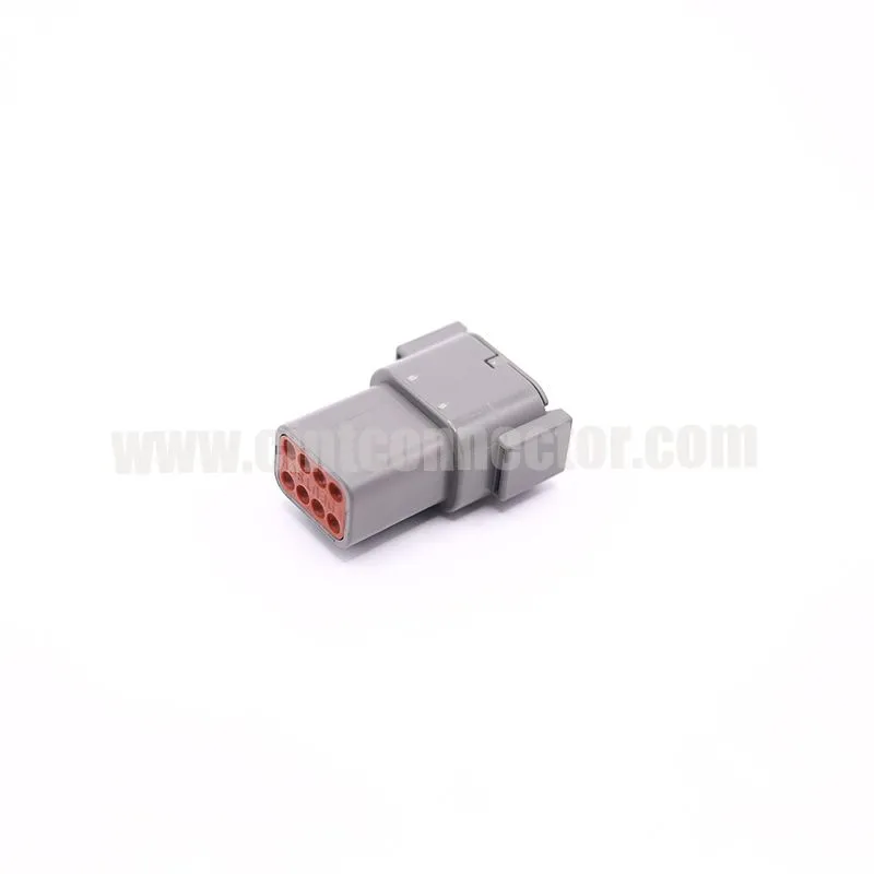 DTM04-08P Deutsch Receptacle 8 pin male TE Connectivity automotive gray housing plug Connectors