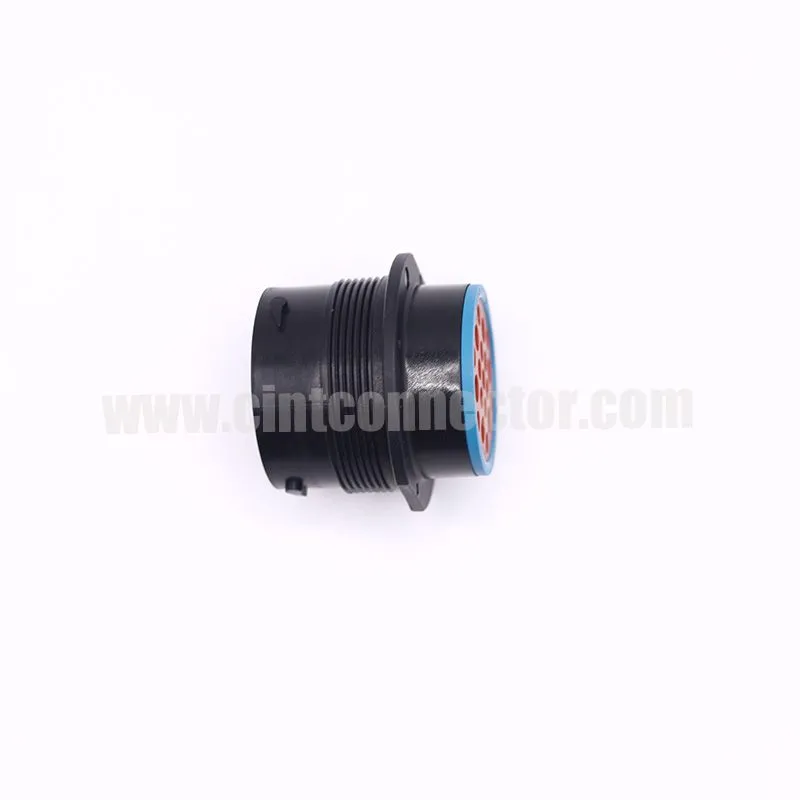 19 pin automotive housing for Female Terminals, wire to panel sealable Deutsch HDP24-24-19SE receptacle threaded size HDP Series Waterproof circular Connector
