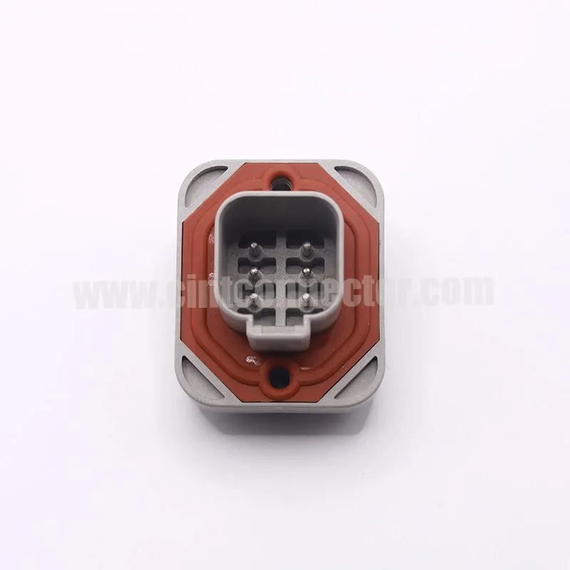 DT15-6P Vertical wire to board 6 position 2 row sealable Deutsch DT PCB connector