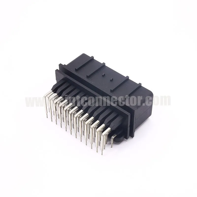36 pos PCB mount header right angle, male automotive connectors used for lifting machine ECU TE 344108-1