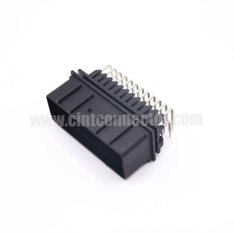 36 pos PCB mount header right angle, male automotive connectors used for lifting machine ECU TE 344108-1
