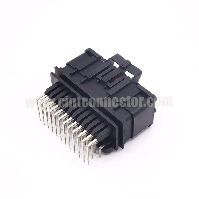 36 pos PCB mount header right angle, male automotive connectors used for lifting machine ECU TE 344108-1