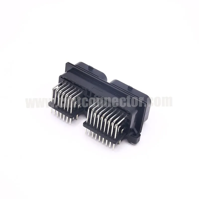 60 pin PCB mount header, Horizontal gold plating pin, AMP Superseal 1.0mm Series automobile connectors 6437288-3 1437288-3 mating to 4-143790-0 and 3-1437290-7