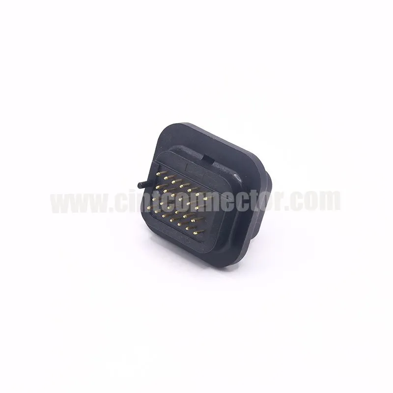 26 way PCB mount header, vertical gold pin, male automotive connectors 6473418-1 1473418-1