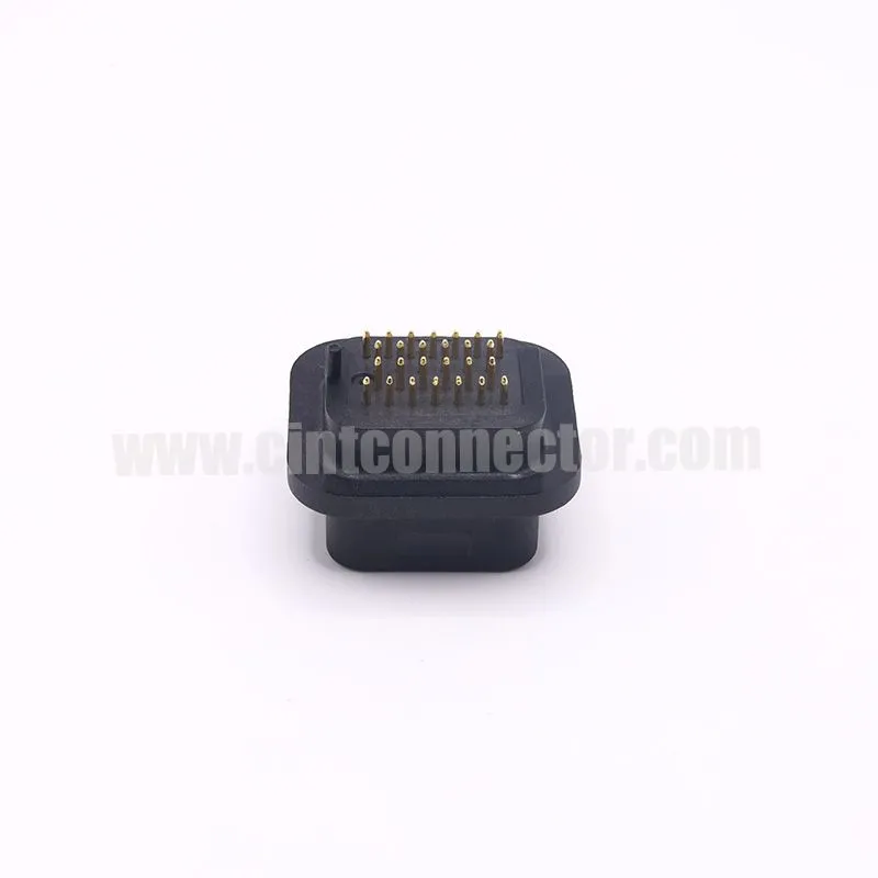 26 way PCB mount header, vertical gold pin, male automotive connectors 6473418-1 1473418-1