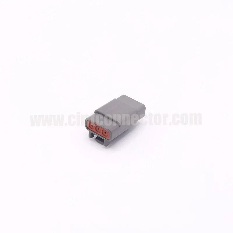 DTM06-3S Deutsch 3 pin female TE Connectivity automotive gray housing plug Connectors