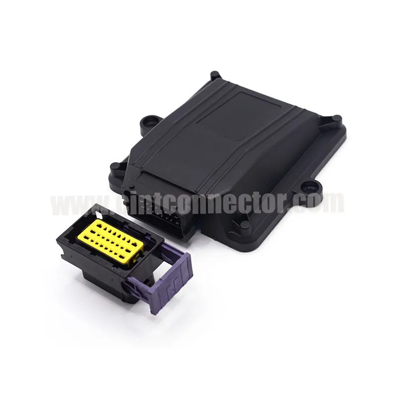 24 pin auto ECU VCU Aluminum enclosure suits for FCI PCB connector automotive Engine Control Unit 211PC249S0033 HCCPHPE24BKA90F